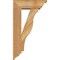 Ekena Millwork Funston Traditional Rough Sawn Bracket w/ Offset Brace, Western Red Cedar, 6"W x 16"D x 28"H BKT0604X16X28FST01RWR - alternate 4